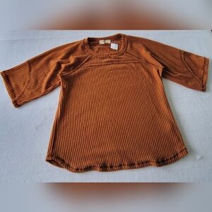 grand ave design women's‎ long sleeve sweater Size Plus 2X In Light Brown
